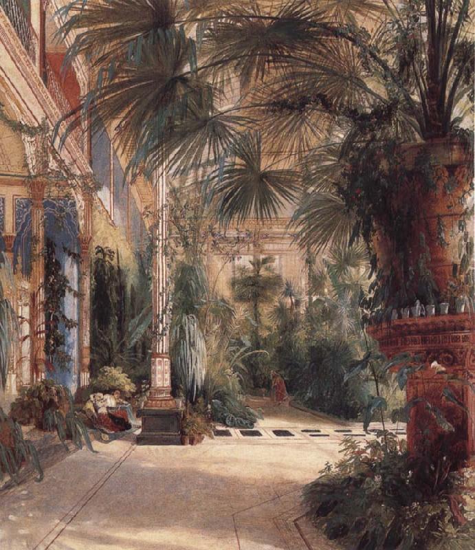 Carl Blechen The Palm House on the Pfaueninel china oil painting image